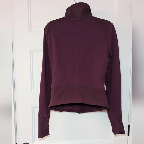 Under Armour Women’s Full Zip Athletic Fitted Jacket Burgundy Size M - Picture 6 of 7